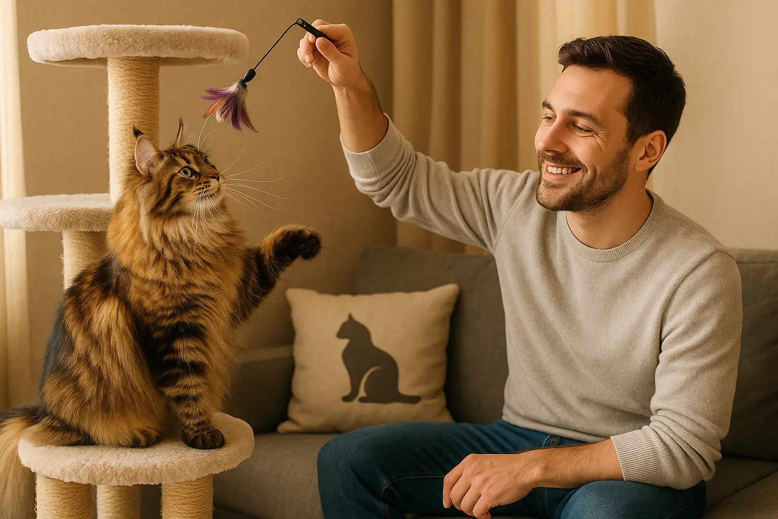 Il est primordial que votre chaton puisse jouer. Enrichissez son environnement, ajouter quelquechose de nouveau de temps en temps.