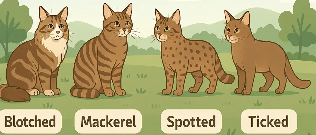 Comparatif des motifs tabby