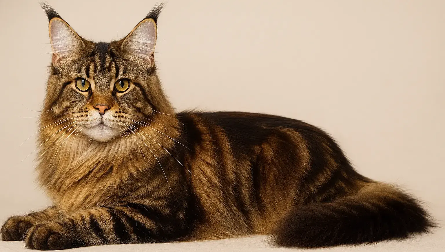 Bannière standard Maine Coon dans toute sa splendeur